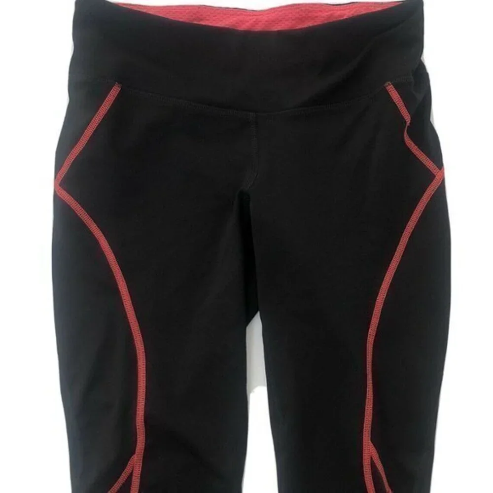 Old Navy Active Womens Leggings Small Black Red